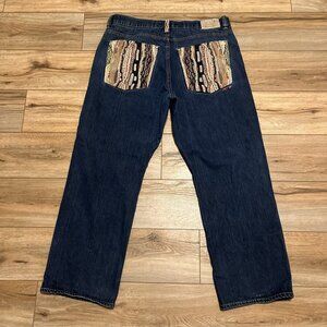 Men's VTG Coogi Embroidered Pocket Denim Jeans SZ 42x35 Blue Y2K Hip Hop Biggie